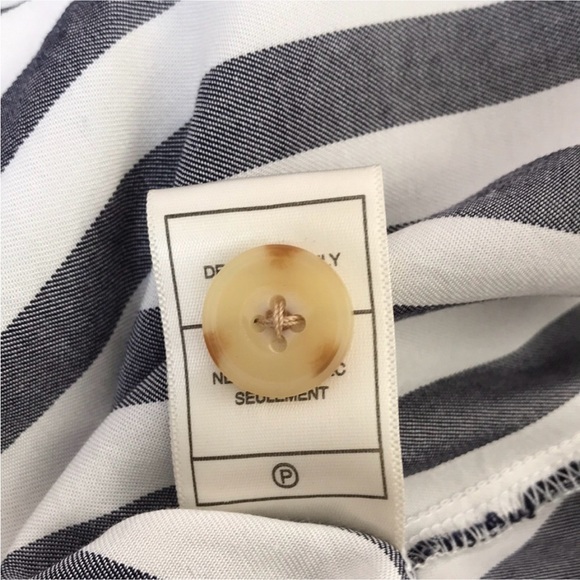 BB DAKOTA 4 Set Sail Stripe Midi Dress In Navy - Picture 13 of 16